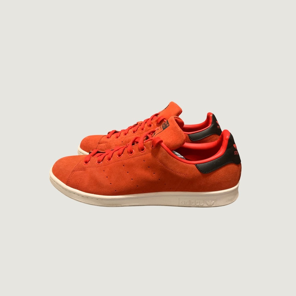Adidas Sneakers Mens 13 Stan Smith Orange White Suede M17155 Low Top EUC